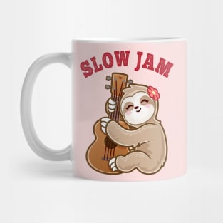 sloth Jams Funny Adorable Cute kawaii Guitar Player Mug